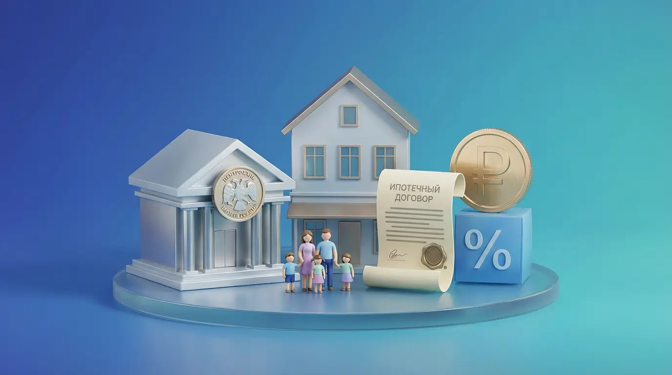 Центробанк решил контролировать субсидирование ипотеки для многодетных семей