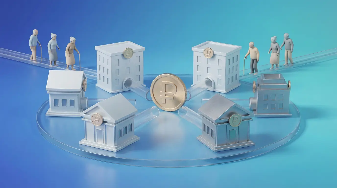 Пенсионеров в будущем распределят по государственным фондам