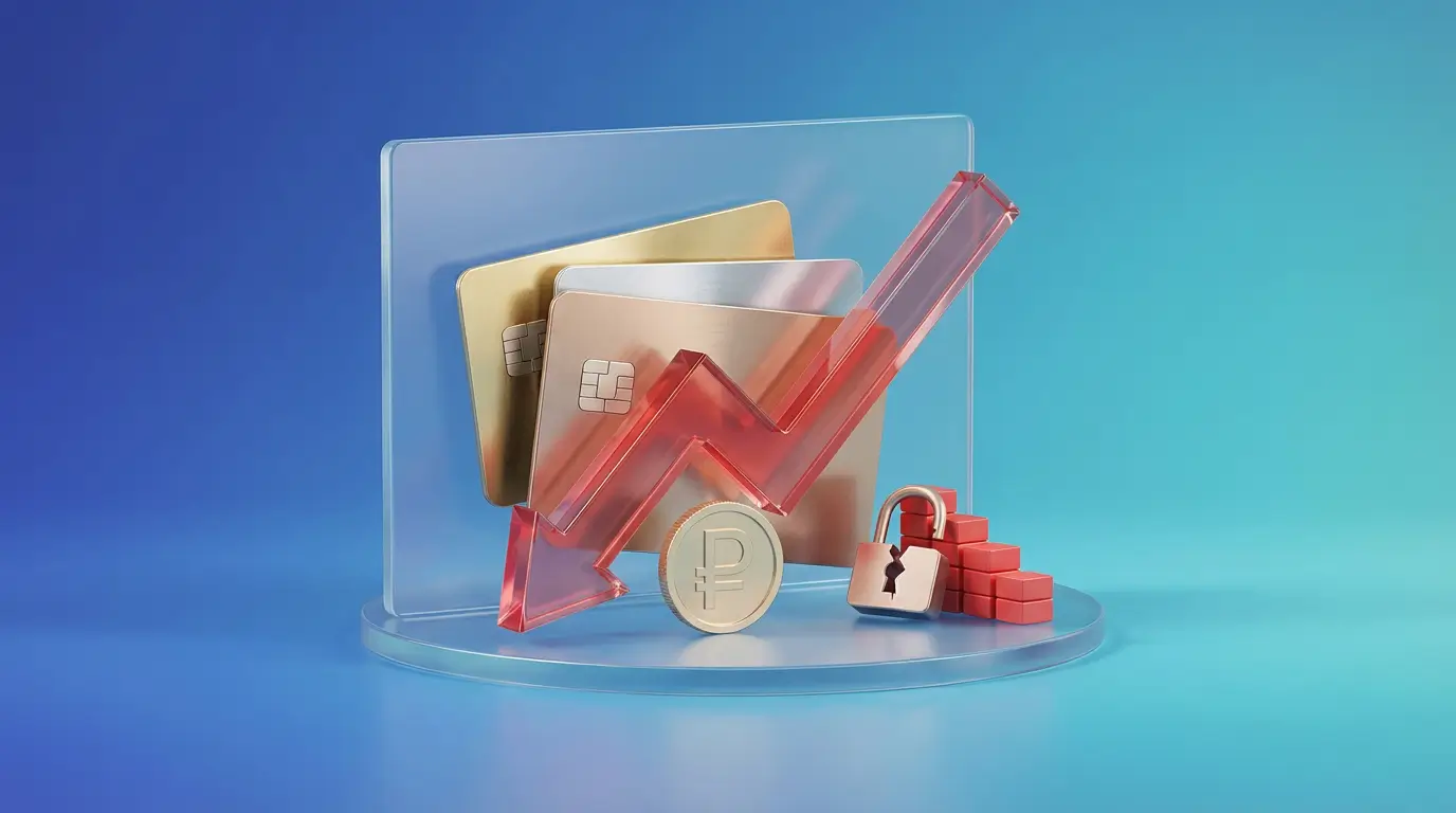 Просрочка по кредитным картам в третьем квартале снизилась на 16,4%