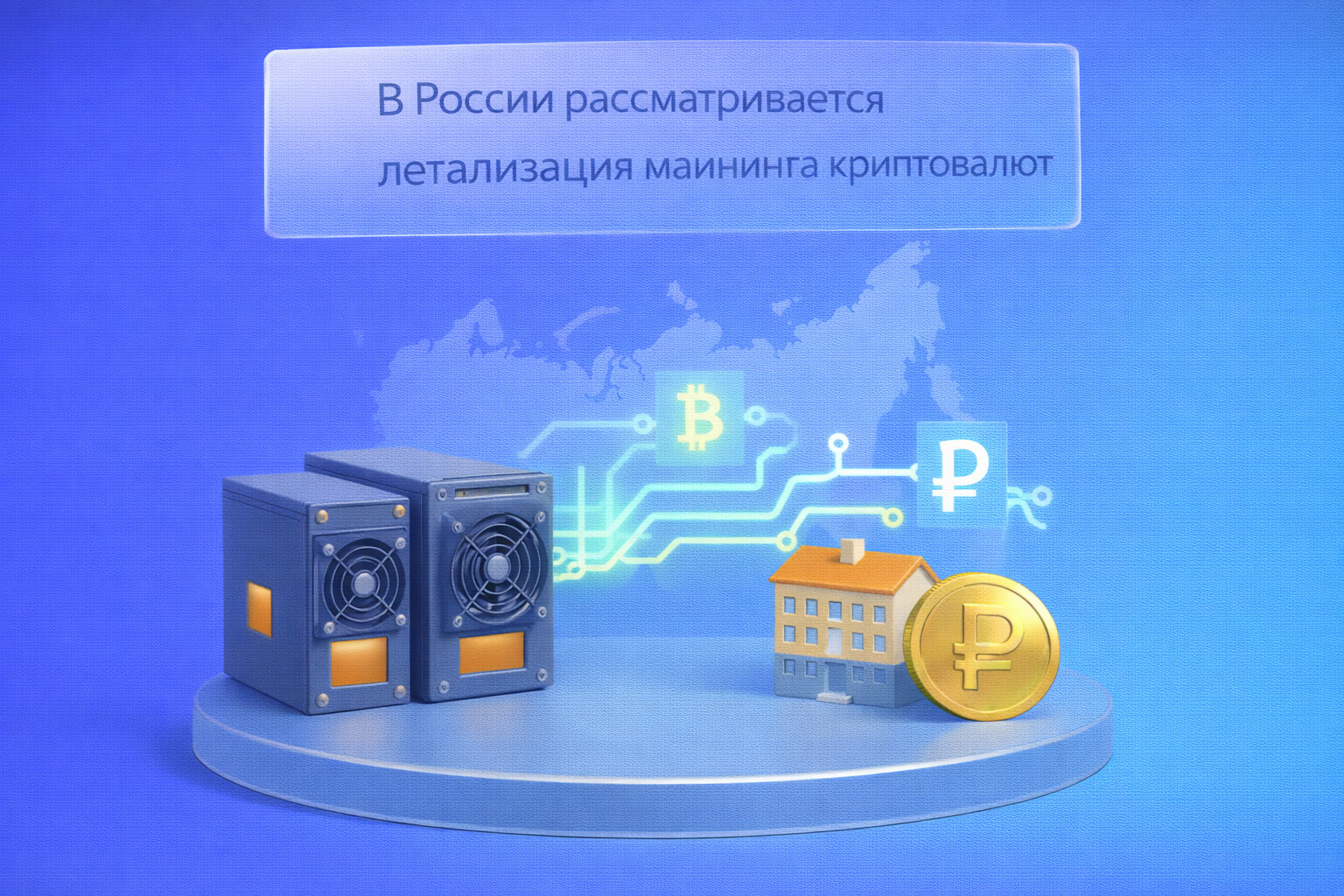 В России рассматривается легализация майнинга криптовалют