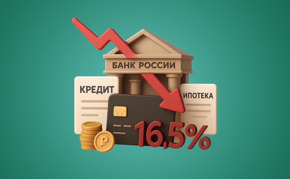 Банк России снизил ключевую ставку до 16,5%: как это повлияет на кредиты и ипотеку