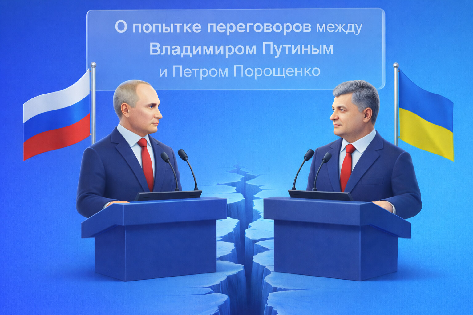 О попытке переговоров между Владимиром Путиным и Петром Порошенко.