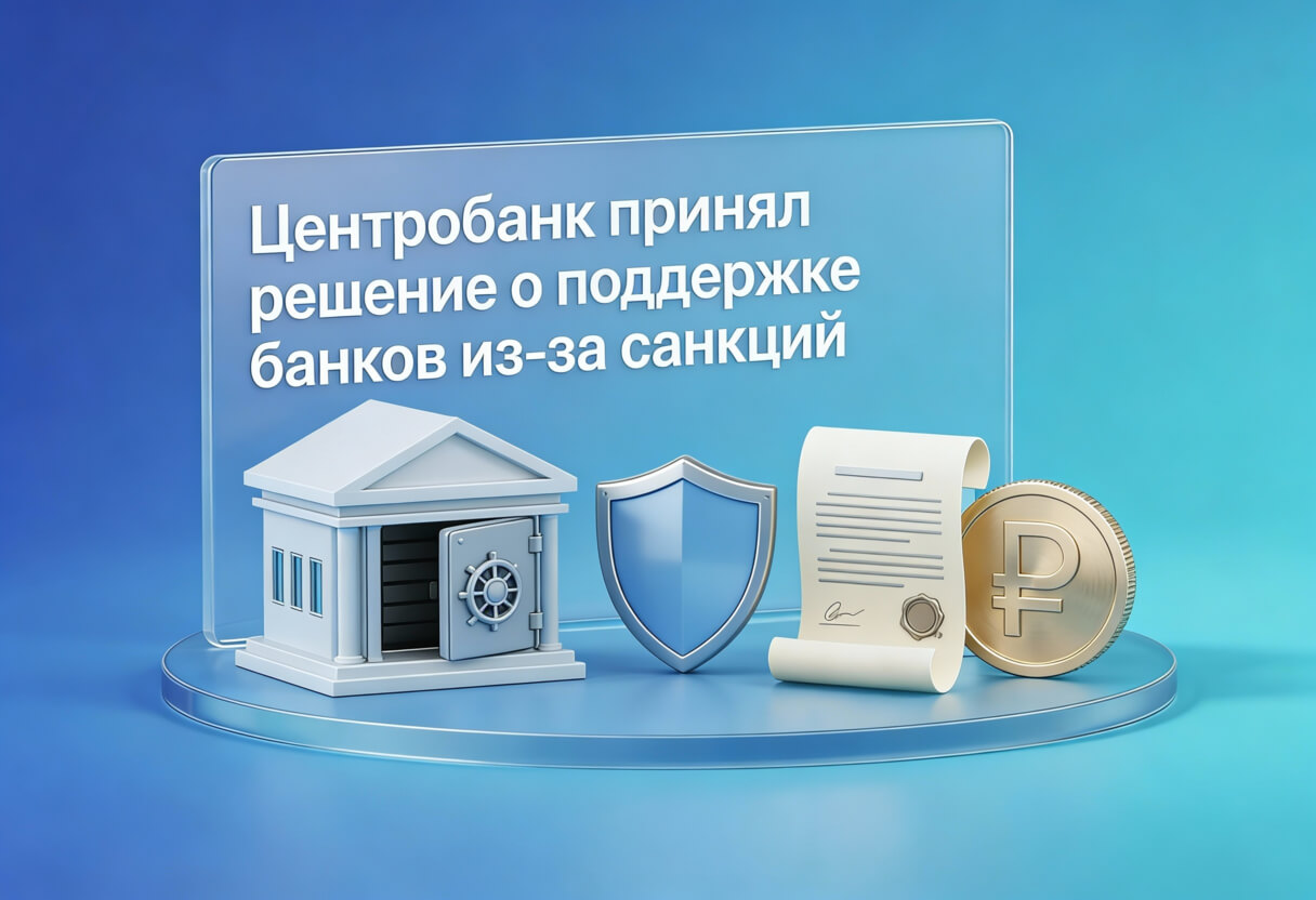 Центробанк принял решение о поддержке банков из-за санкций