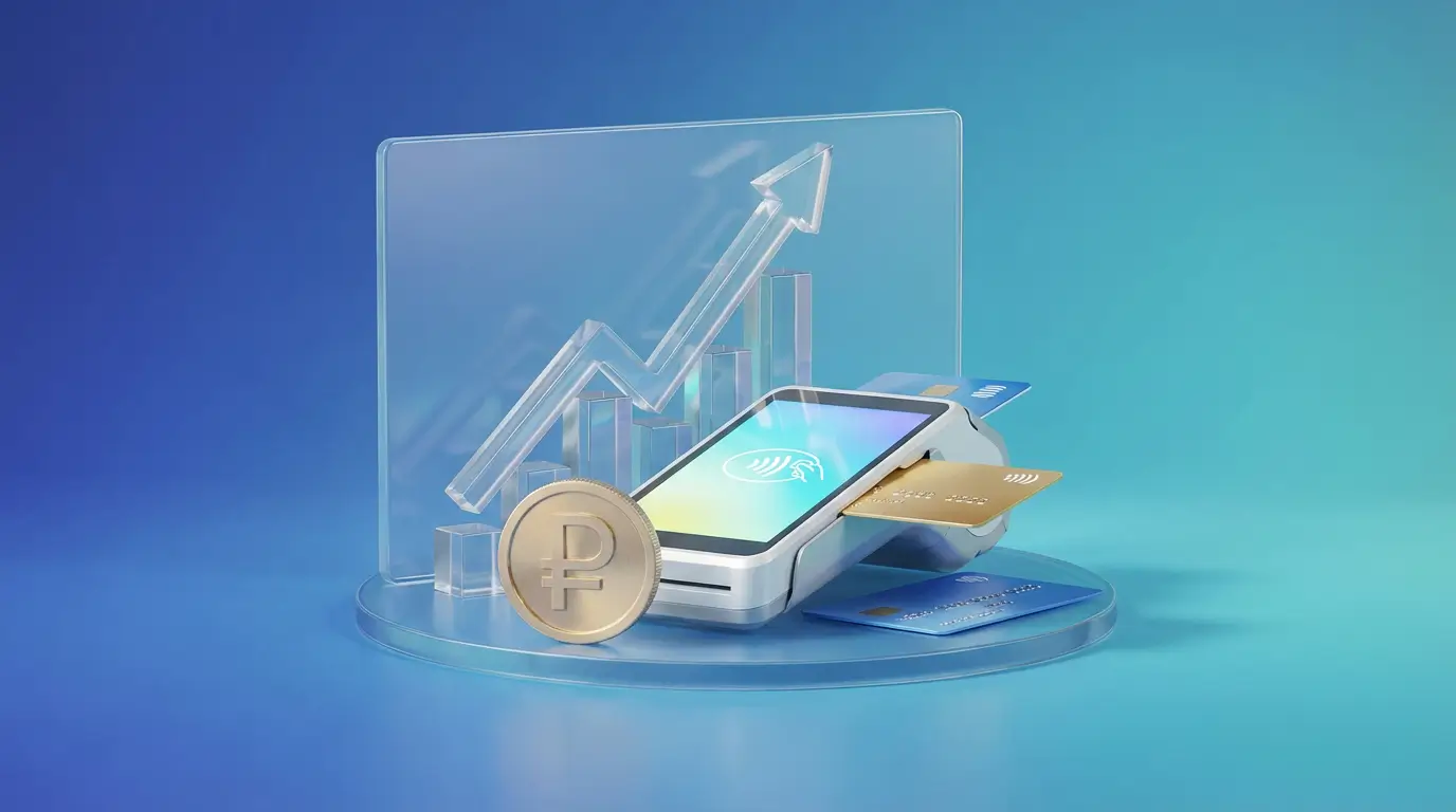 Доля карточных платежей в магазинах в России впервые превысила 50 %