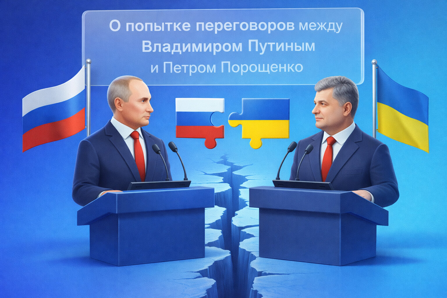 О попытке переговоров между Владимиром Путиным и Петром Порошенко.