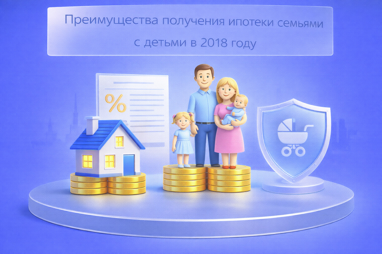 Преимущества получения ипотеки семьями с детьми в 2018 году